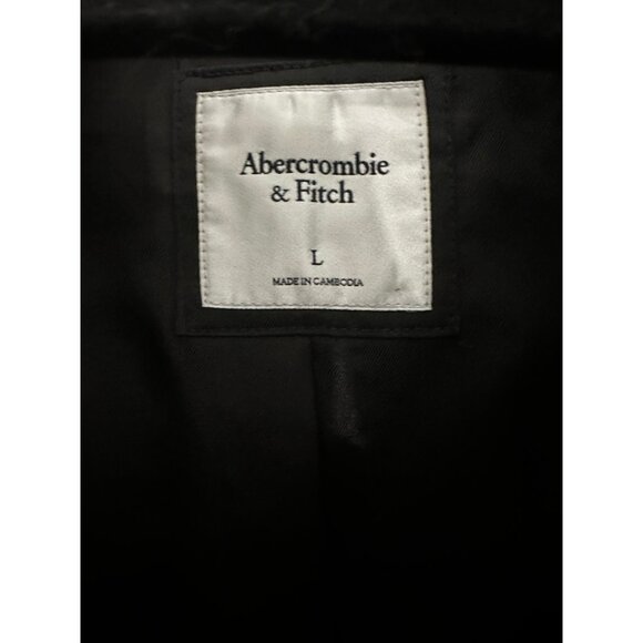 Abercrombie & Fitch Black Collarless Boucle Jacket - Picture 3 of 5